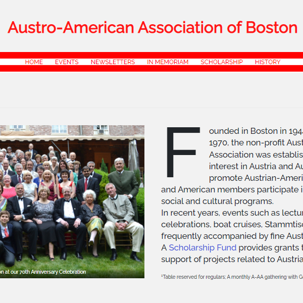 Austro-American Association of Boston, Inc. - Austrian organization in Wayland MA